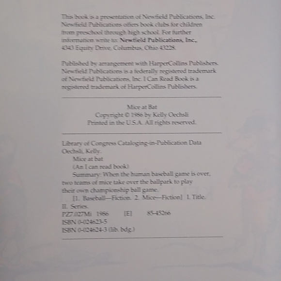 Mice Bat Kelly Oechsli I Can Read Children's Picture Book Daycare Preschool - Picture 4 of 5